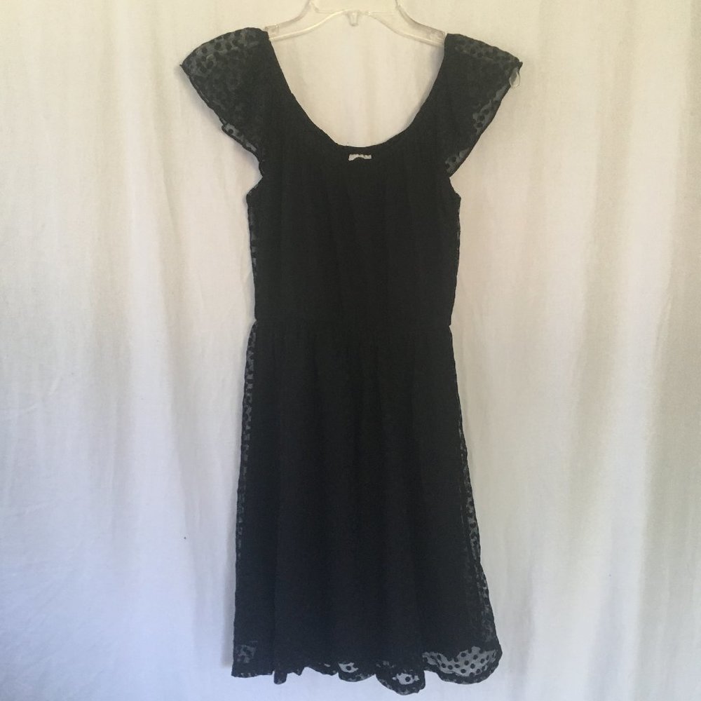 Disney Minnie Rocks the Dots Peasant Dress Sz Sm